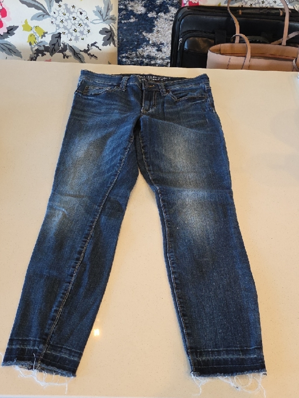 3 Pair Women's Skinny Jeans in Dark Blue Denim - Picture 2 of 9